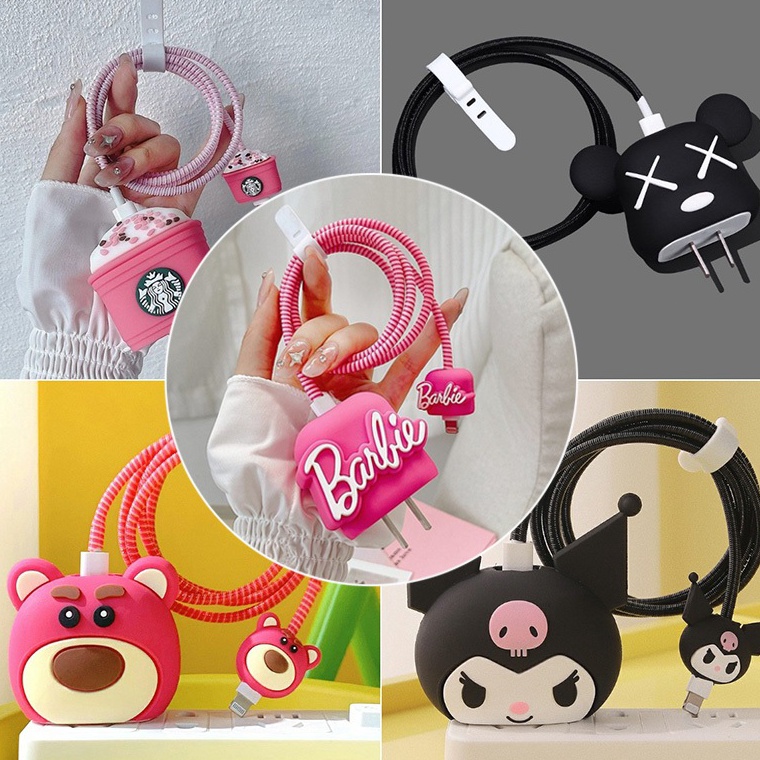 W 1 Set Case Cover Pelindung Kepala Charger iPhone Charging Cover Case KepalaTabTY Best Terlaris