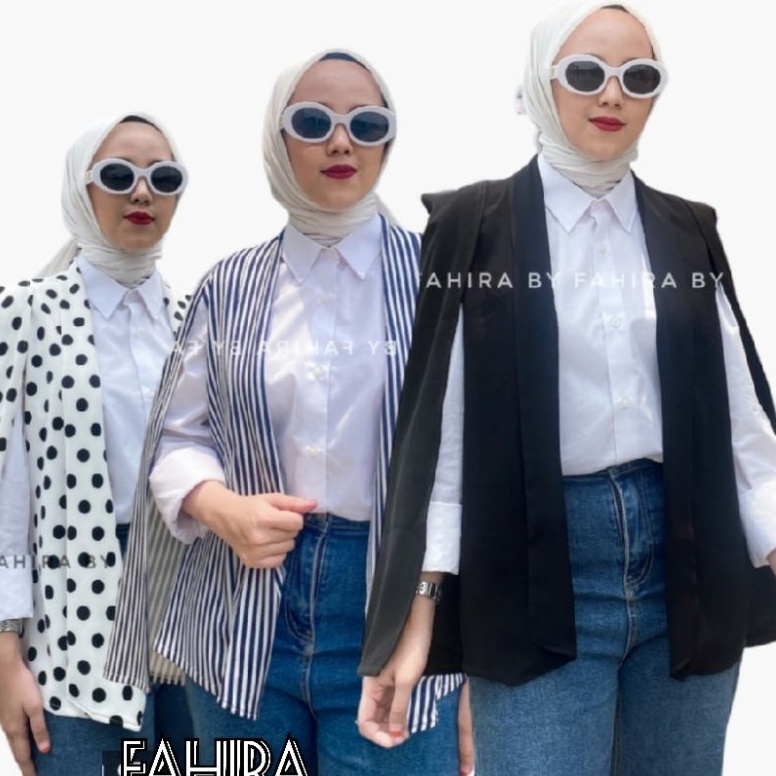 KODE D52T CAPE BLAZER VEST ROMPI CARDI BLAZER KALONG