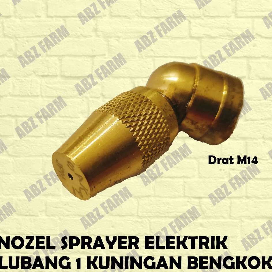 Murmer Nozel Atom Spuyer Sprayer Tangki Elektrik Kuningan Bengkok