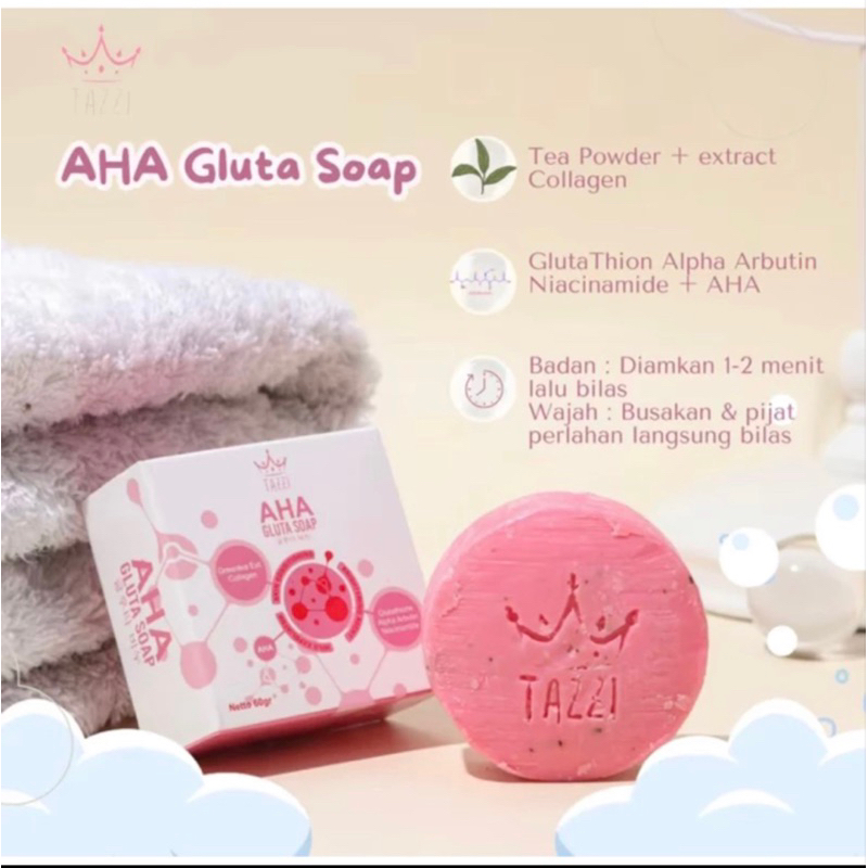 AHA GLUTA SOAP TAZZI/sabun aha tazzi