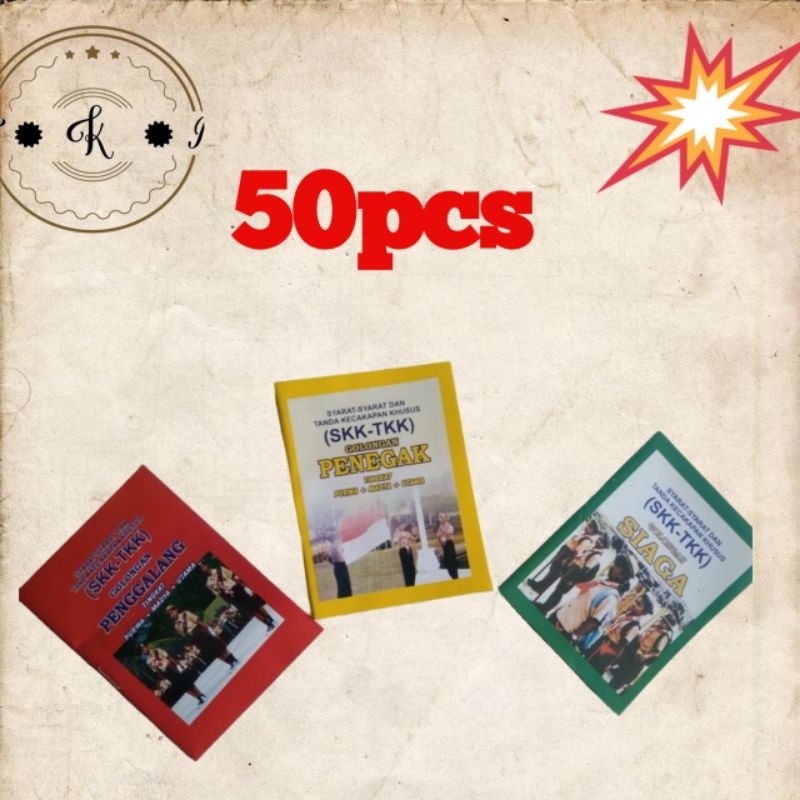 

ready (50pcs) buku skk- tkk penggalang penegak siaga bijian