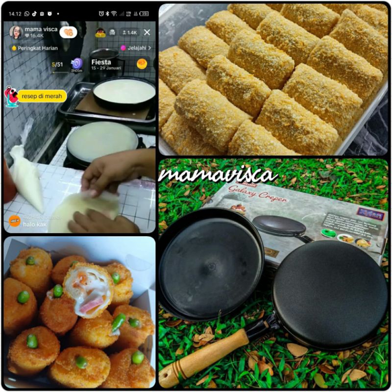 MAMAVISCA Panacook wajan walik galaxy creper uk 21cm