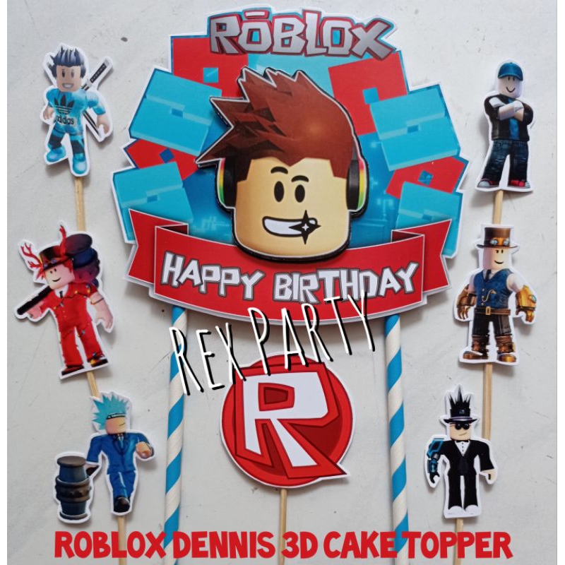 Roblox Dennis 3D Cake topper/ Topper Roblox Dennis/ Roblox