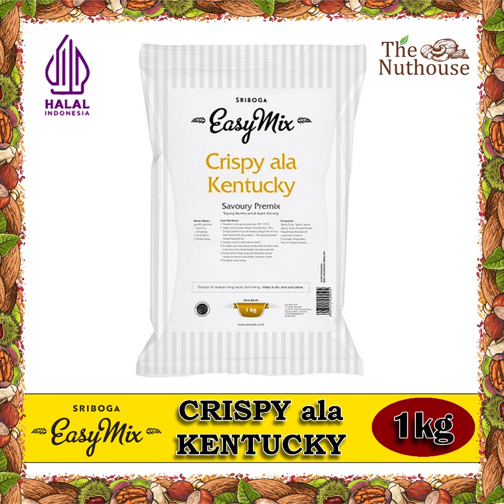 

EASYMIX Crispy Ala Kentucky / Tepung Bumbu Ayam Goreng 1kg [HALAL]