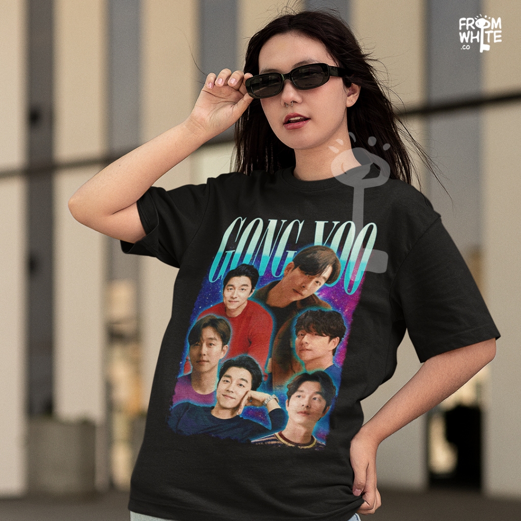 Gong Yoo Blue  | Gong Yoo Vintage Tee | Gong Yoo Bootleg Shirt | Gong Yoo Fan Tee
