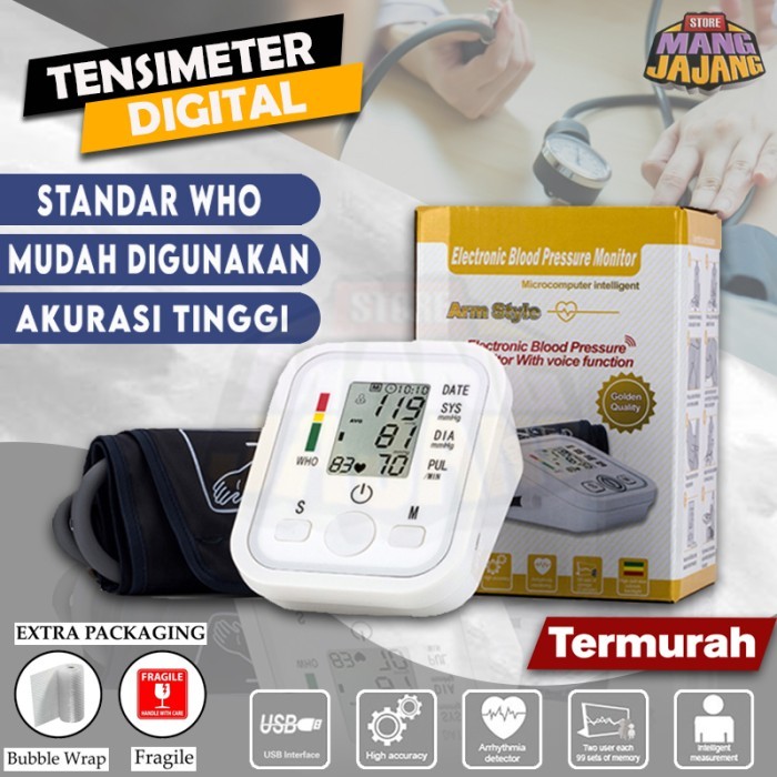 Tensimeter Digital Mediatec Alat Tensi Darah Digital Alat Ukur Tekanan Darah Otomatis - Tensi Digital