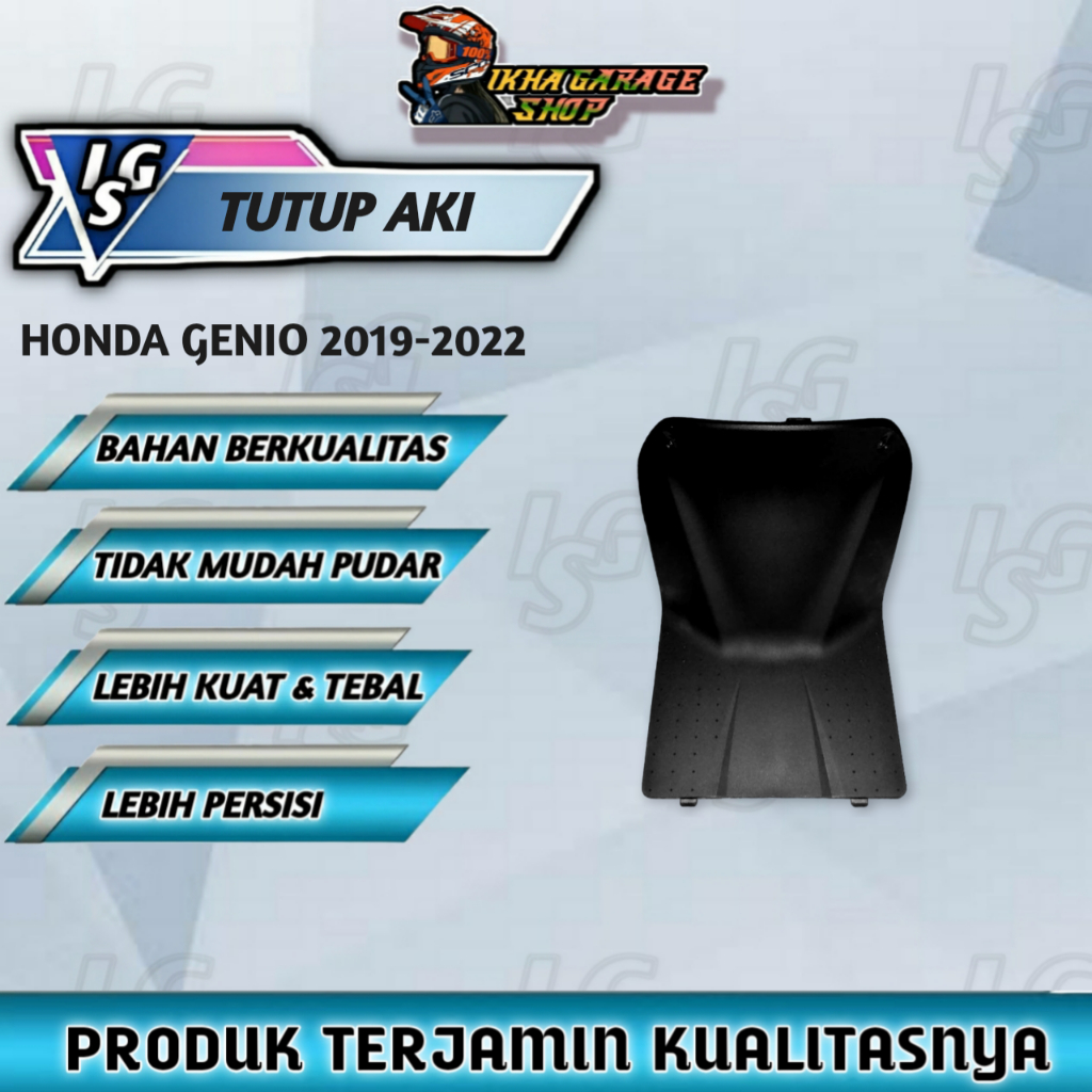 Cover Tutup Aki Honda Genio / Penutup Aki Boxx Accu Sepeda Motor Honda Genio 2019 2020 2021 2022