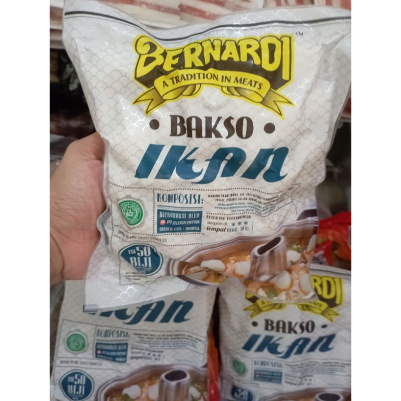 

BERNARDI Bakso Ikan Lezat Ukuran Kecil - 360 gram/Isi 50