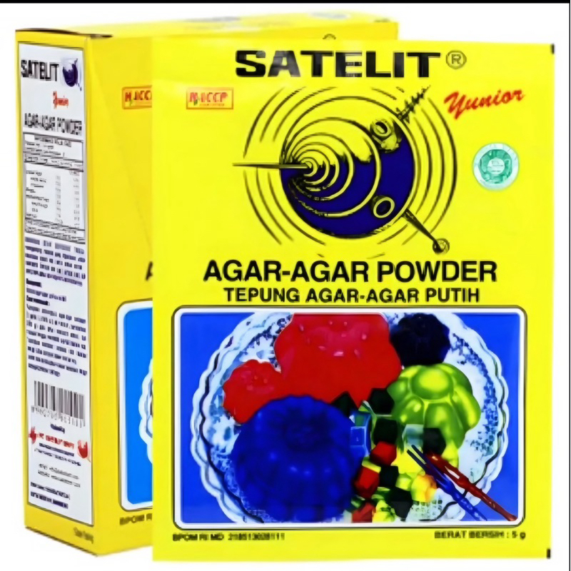 

AGAR SATELIT YUNIOR BERAT 5G HIJAU PUTIH MERAH DIJUAL PER 1 SACHET