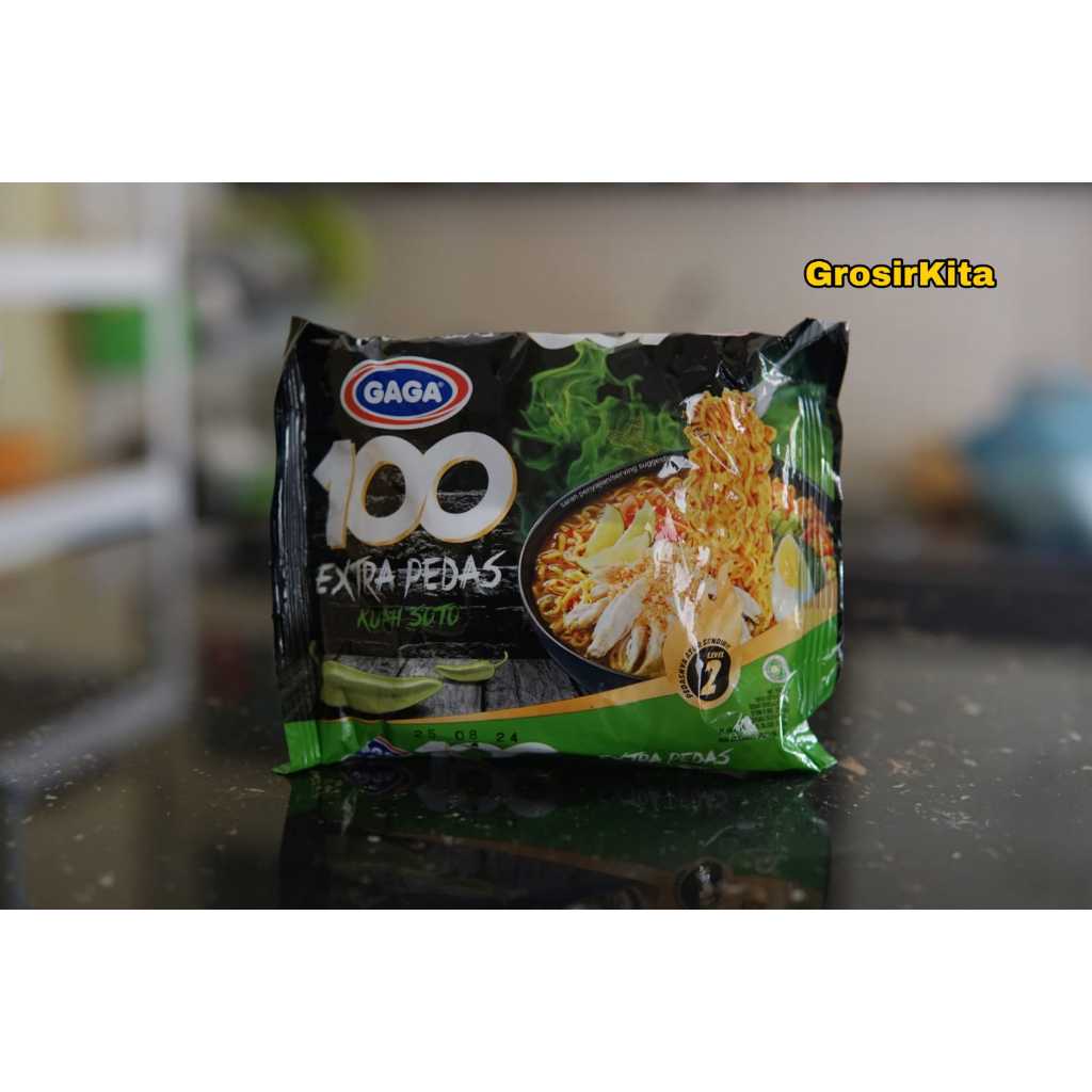 

GAGA 100 MIE INSTAN KUAH RASA SOTO EXTRA PEDAS 75 GRAM