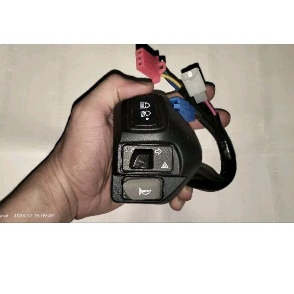 Saklar Set kanan kiri CKD ORIGINAL YAMAHA AEROX 155 + NOK DIMMER 3 TITIK + SEN HAZARD + Idling stop