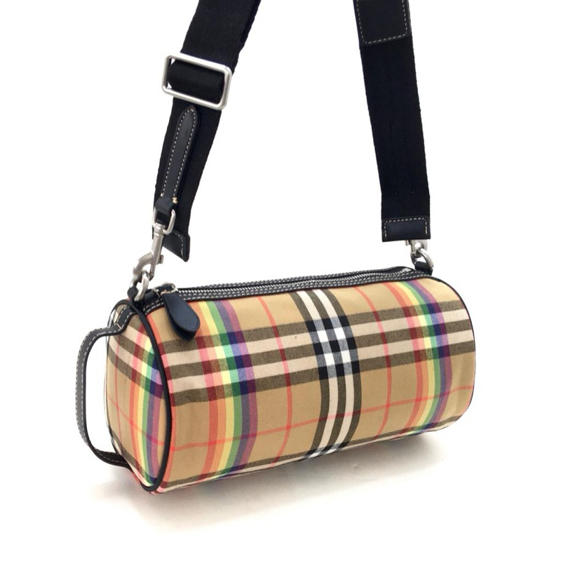 Burberry Small Kennedy Vintage Check Duffle Bag