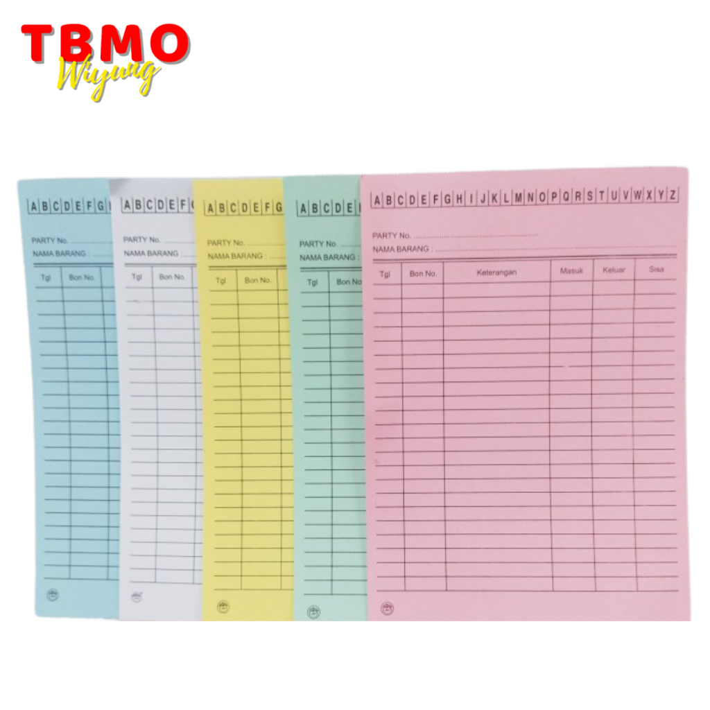 

TBMO Kartu Stok Barang OCI Folio Isi 100 lembar