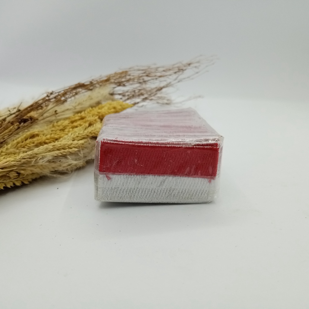 

Badge emblim bendera merah putih bordir 100 pcs