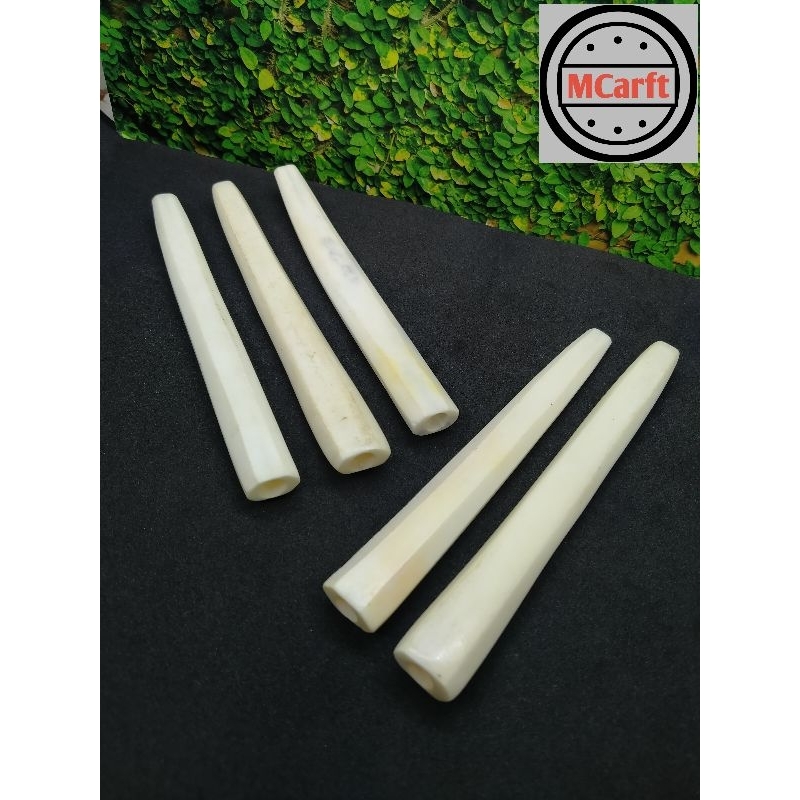 Kerajinan pipa once tulang sapi model segi enam enak dan gurih A19