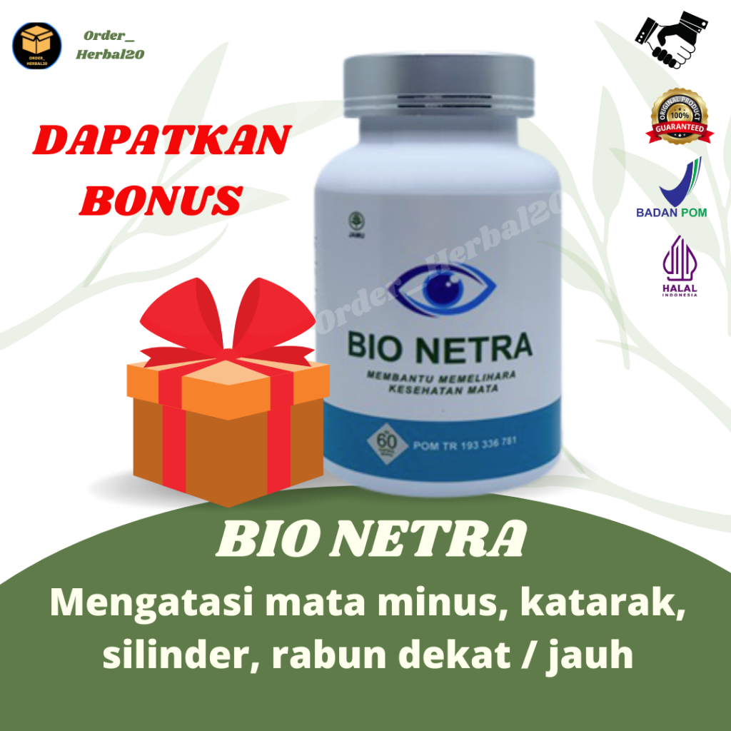 BIO NETRA OBAT HERBAL MENGATASI PENYAKIT MATA