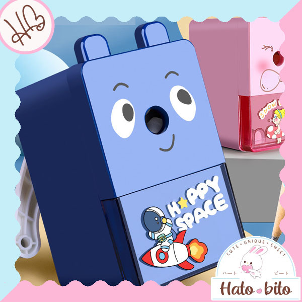 

Rautan pensil putar manual grinding pencil sharpener lucu cute HB1653