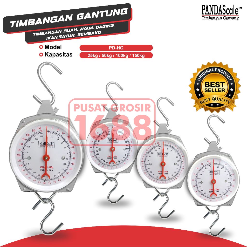 Timbangan Jarum Gantung Timbangan Manual 25kg 50kg 100kg 150kg