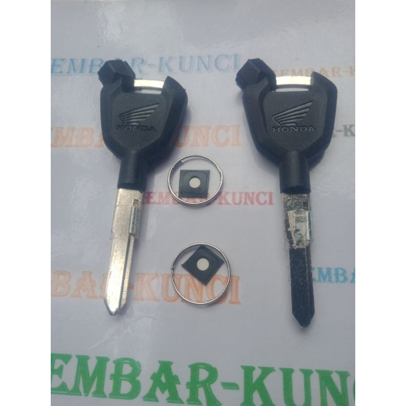 Bahan Duplikat Kunci Motor Honda CBR Sonic, GTR Kiri Komplit (Magnet,1tutup,1ring)