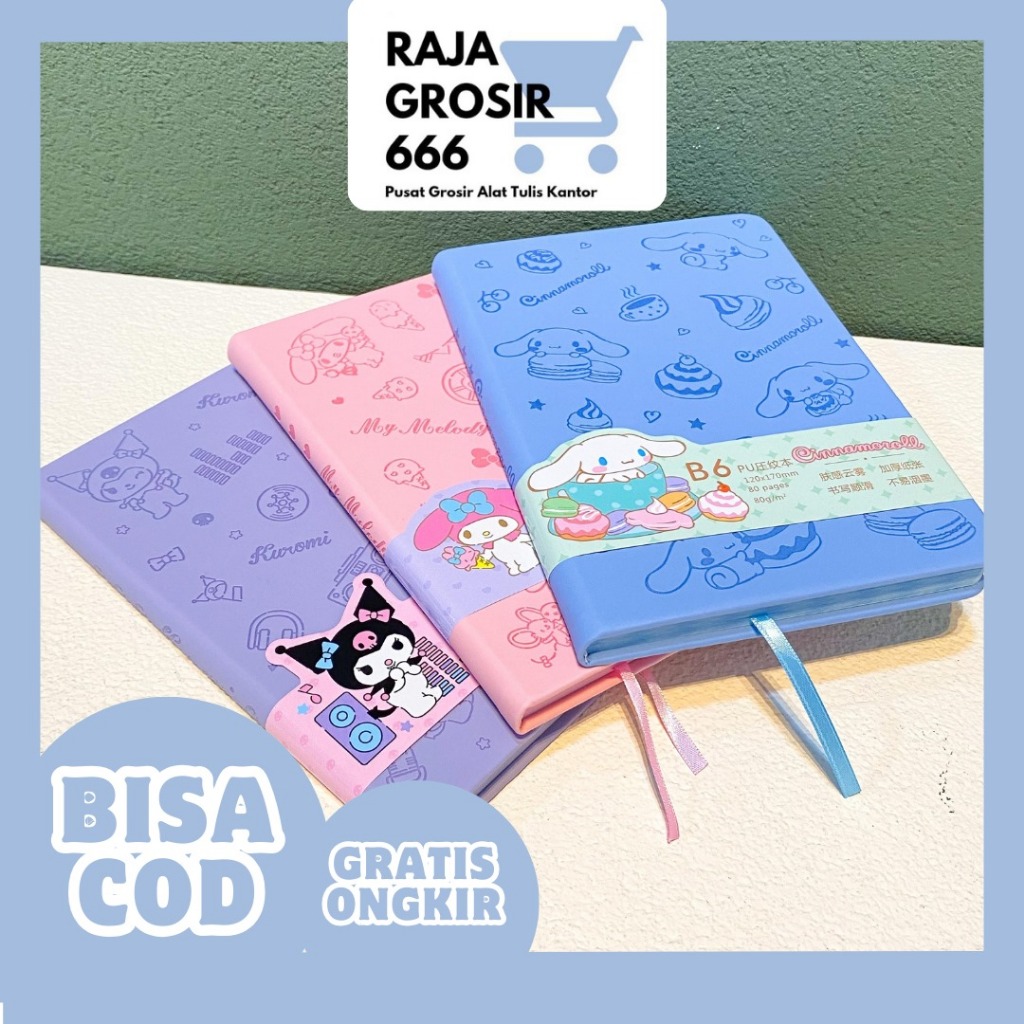 

BUKU SANRIO HARDCOVER TEBAL V2 BK-166 NOTEBOOK CATATAN TERMURAH BAGUS UNIK COD