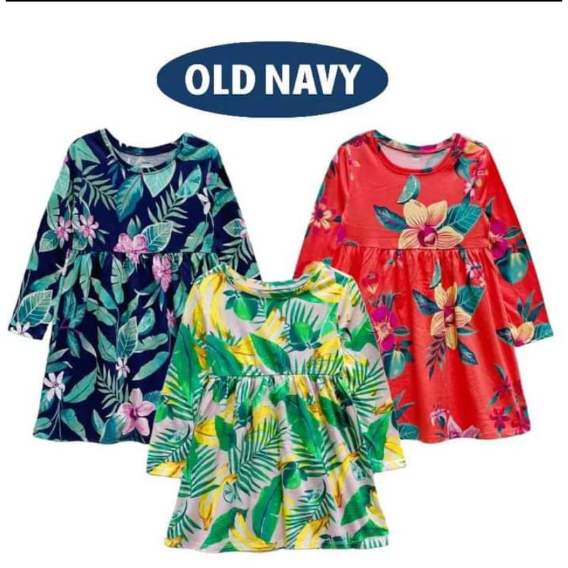 dress anak lengan panjang old navy