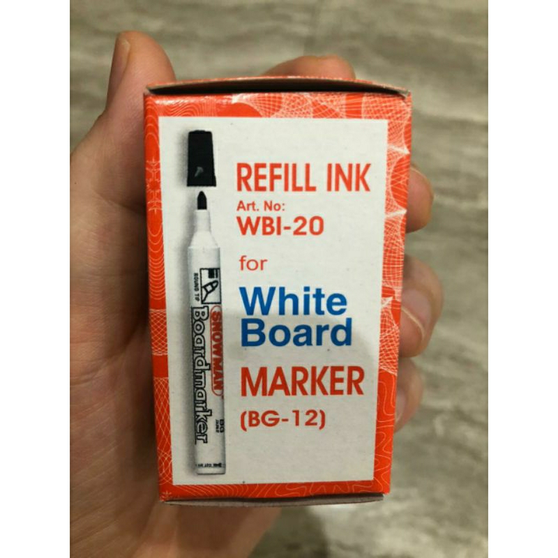 

Snowman White Board Refill Ink - Tinta Refill Spidol Papan Tulis Bisa dihapus