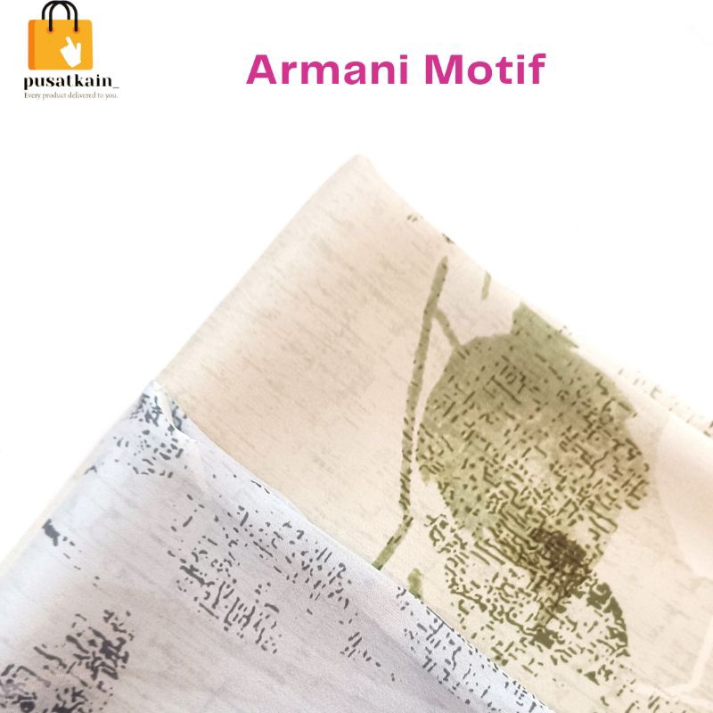 Satin Armani/ Armani Motif/ Satin Motif /Kain Motif/ Gamis Motif/ Silk/