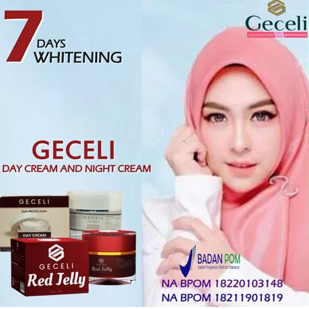 CREAM SEPASANG SIANG DAN MALAM ,Cream Red Jelly Ms Glow 100% Ori Halal Aman BPOM- Red Jelly Premium 