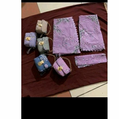 mukena travel mukena parasut mini motif bunga