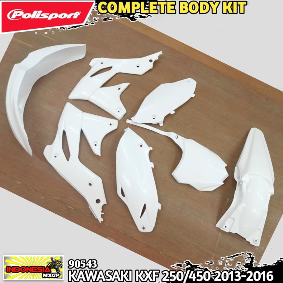 KAWASAKI KX - KXF 250 F 2013 2014 2015 2016 - POLISPORT COMPLETE PLASTIK KIT - COVER BODY FULL SET A