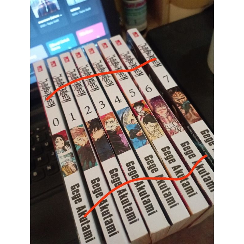 Preloved komik jujutsu kaisen (JJK) vol. 0-7 [BACA DESKRIPSI]