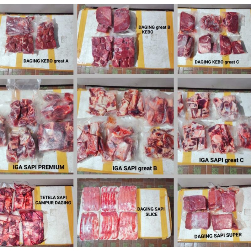 

INSTAN MURAH ANEKA DAGING Frozen 1 kg fresh