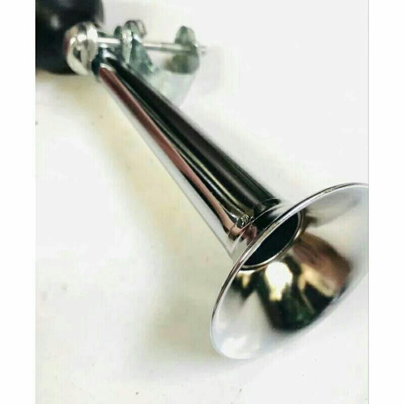 KLAKSON TEROMPET BEL HORN GEROBAK SEPEDA BECAK UKURAN SEDANG STAINLESS STEEL Bel Klakson Terompet Se