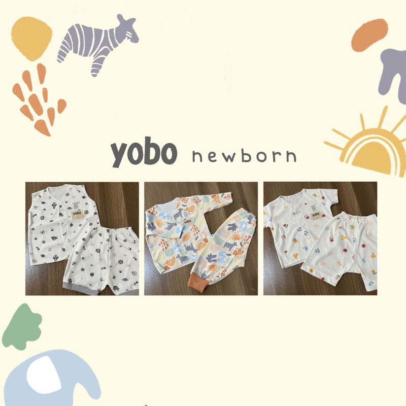 YOBO Newborn Clothes Set | Baju Bayi Setelan Newborn