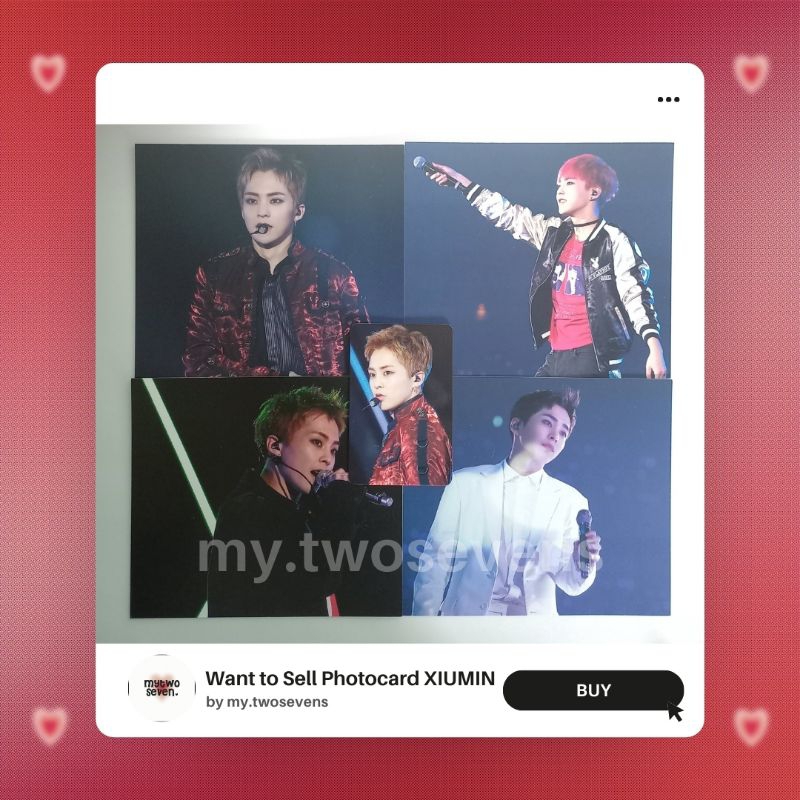 PC PHOTOCARD XIUMIN JAPAN SET