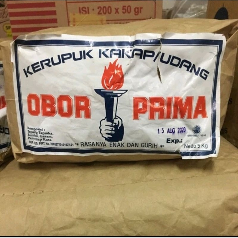 

kerupuk obor prima 5kg/1bal