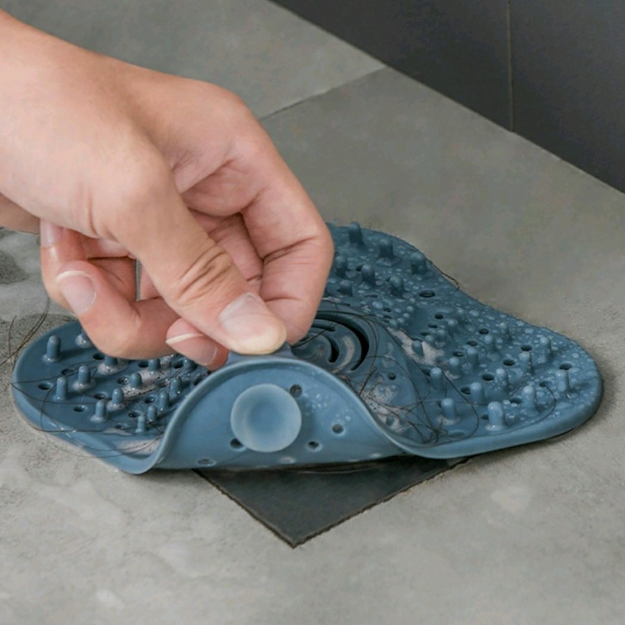 Saringan Tutup saluran Air Kamar Mandi Anti Bau Kecoa Silicone