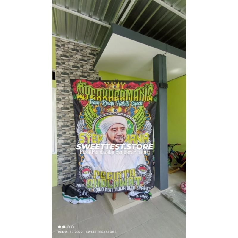 PROMOO  BENDERA UKURAN 300X200cm, FREE STICKER, FREE BONUS, JASA CETAK BENDERA PRINTING CUSTOM TERMU