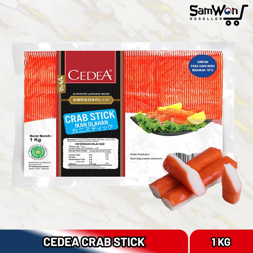 

CEDEA Crab Stick 1kg - Frozen Food Steamboat Shabu Shabu Siap Masak