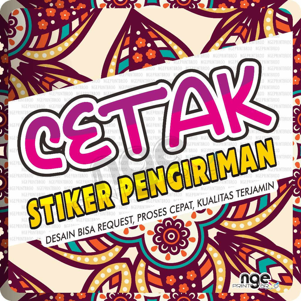 

STIKER LABEL PENGIRIMAN / STIKER / STICKER / CETAK STIKER / STIKER LABEL / STICKER LABEL / STIKER CUSTOM / STICKER CUSTOM / STIKER LABEL MAKANAN / CUSTOM DESIGN / CEPAT