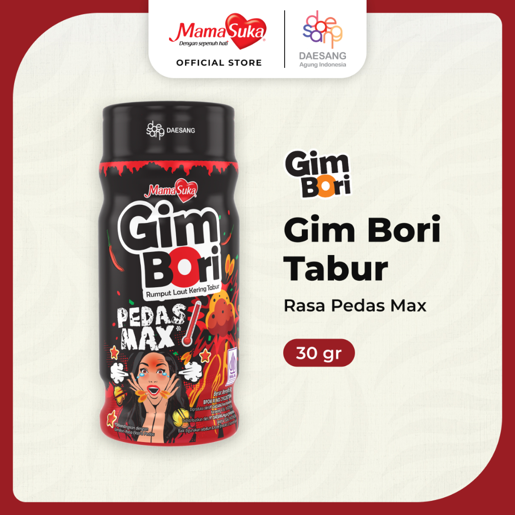 

Mamasuka Gim Bori Nori Tabur Pedas Max 30 gr