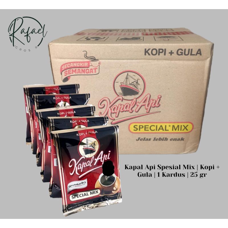 

Kapal Api Spesial Mix | Kopi + Gula | 23gr (RG)