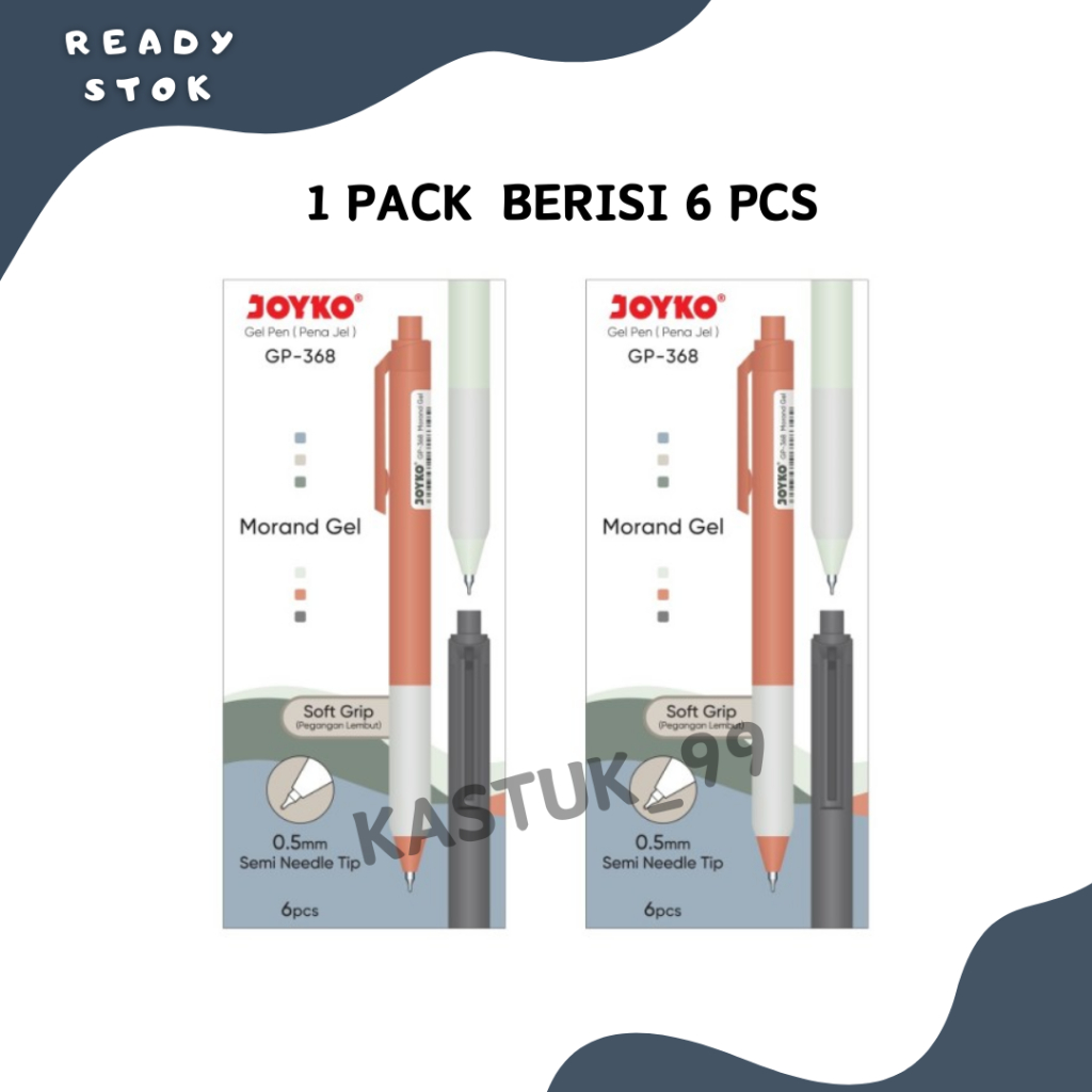 

PULPEN GEL / BALLPOINT GEL / GEL PEN GP-368 MORAND GEL JOYKO / PULPEN GEL ( PACK )