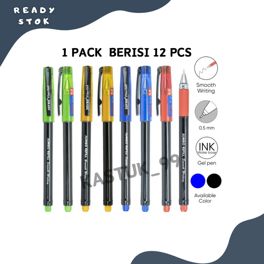 

Bolpoin / Pulpen Gel / Ballpoint Gel / Gel Pen GP-190 (Pino) ( PACK)