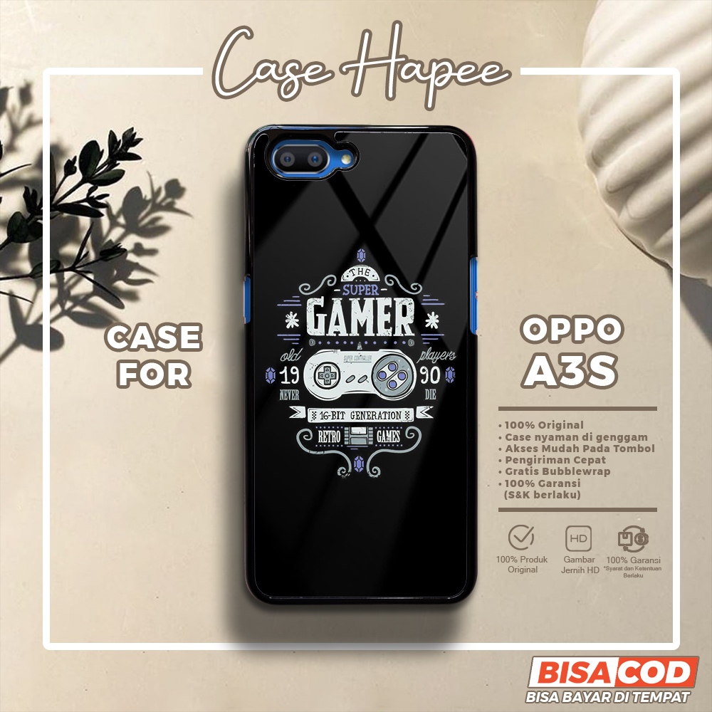 Case Oppo A3S Casing Oppo A3S [GAME] Casehapee Case Glossy Case Aesthetic Custom Case Premium Softca