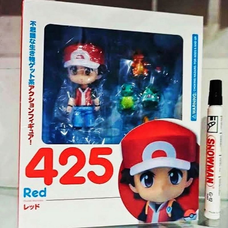 Nendoroid RED 425 Pokemon Pikachu Charmander Squirtle Figure Nendo Red
