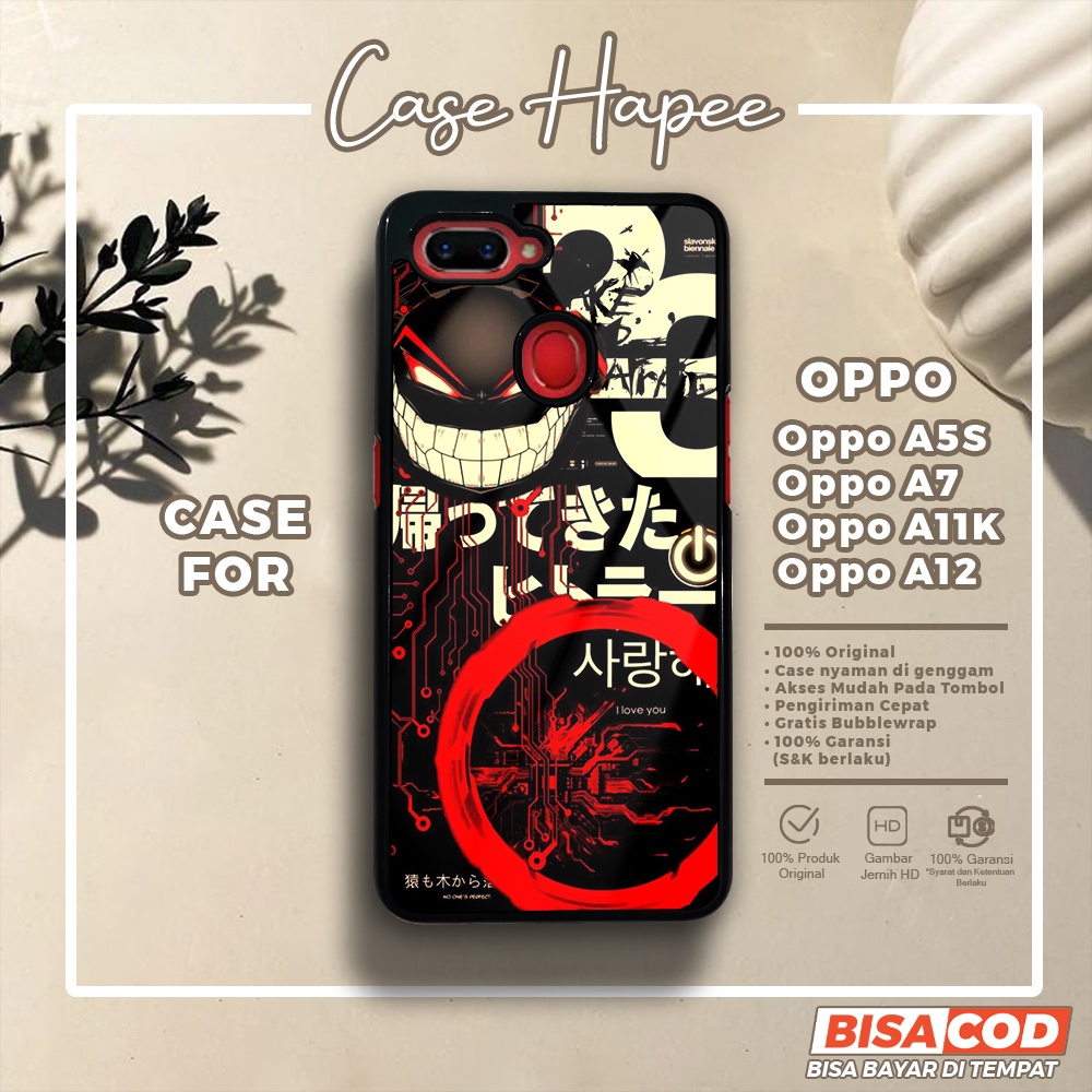Case Oppo A5S A7 A11K A12 Casing Oppo A5S A7 A11K A12 [JPNR] Casehapee Case Glossy Case Aesthetic Cu