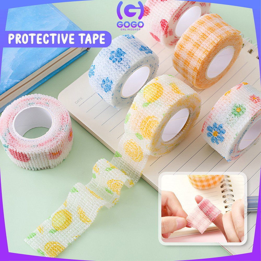 

GOGO-A83 Finger Tape Motif Lucu Plester Pelindung Jari Pelajar Q/ Writing Finger Tape Perlengkapan Sekolah / Protective Tape Perban Jari Aesthetic