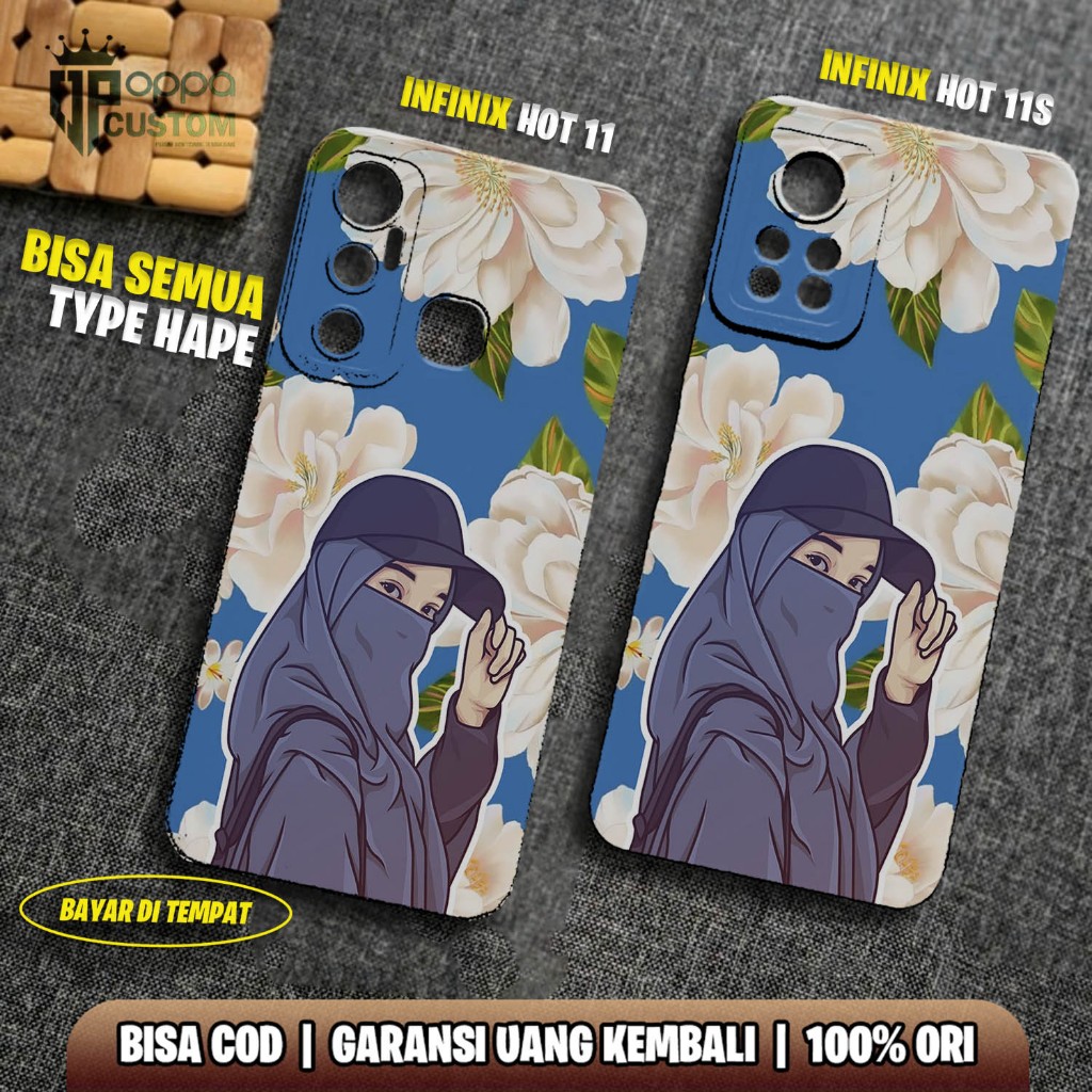 CASE INFINIX HOT 11 11S - CASING HOT 11 11S  - Motif  [ HIJAB ] Case Hp Infinix hot 11 - Infinix hot