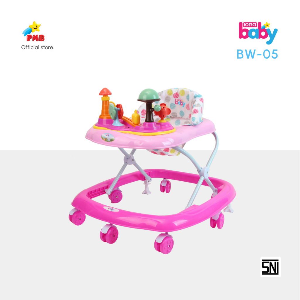 BABY WALKER  BW 05 IORA PMB TOYS ADA MUSIK DAN LAMPU | APOLO BAYI BABY | APOLO ANAK | JUAL BABY WALK